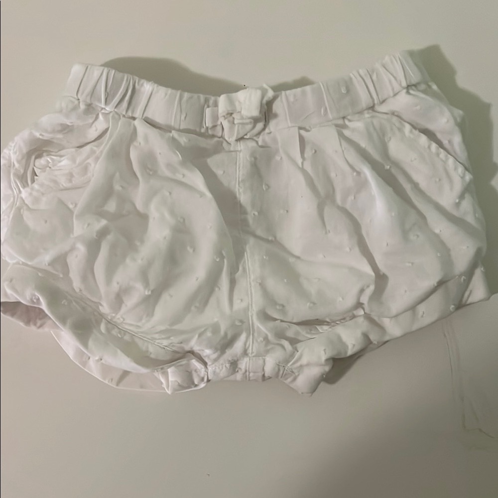 GAP White Elastic Waist Shorts